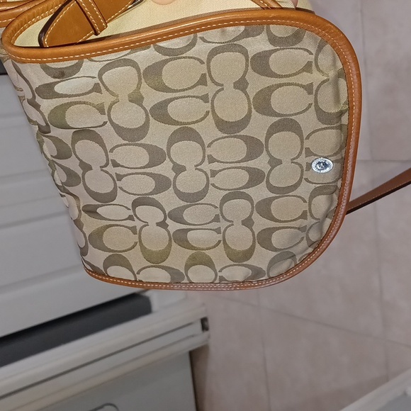 VINTAGE COACH VARSITY STRIPE CROSSBODY BAG - Picture 10 of 17